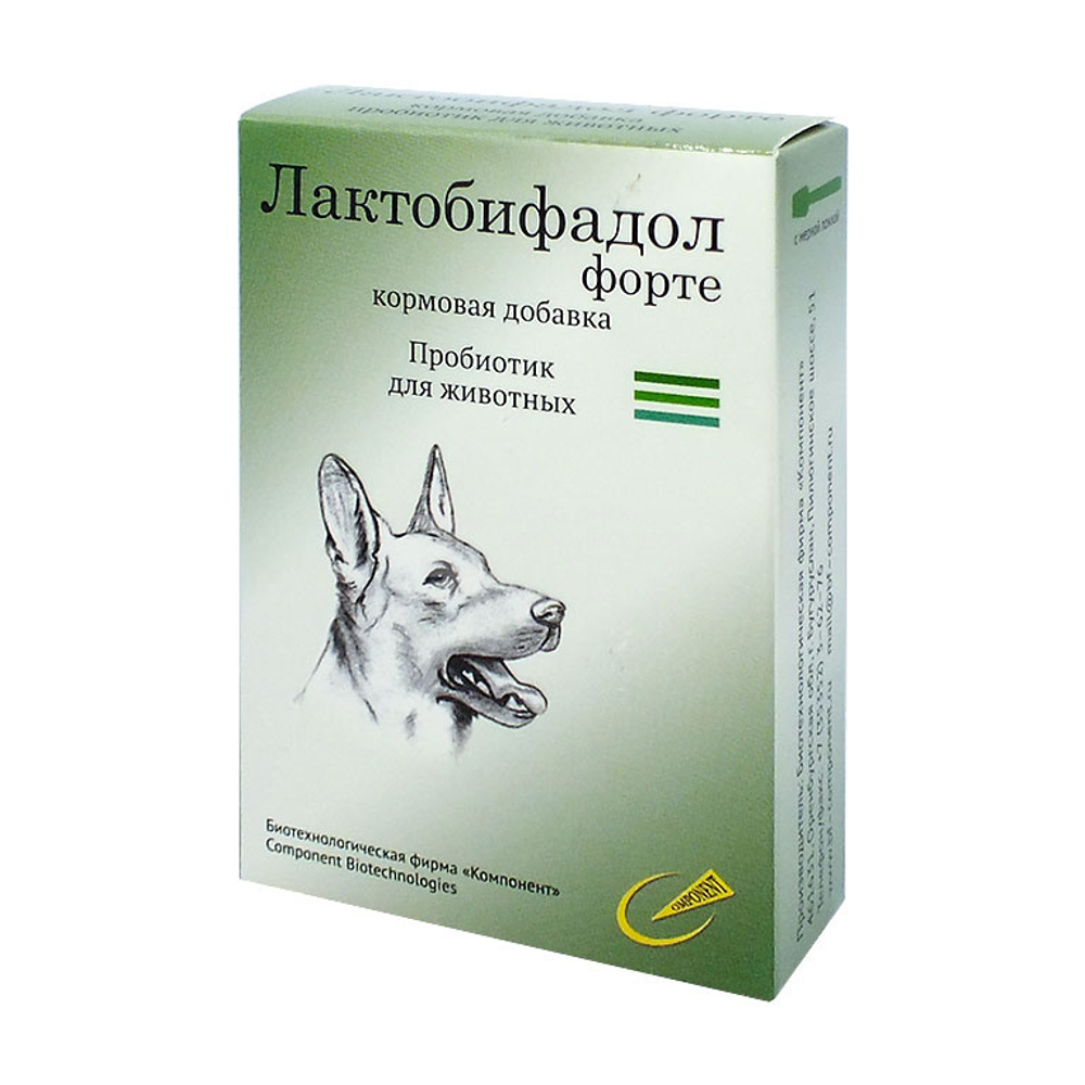 ЛАКТОБИФАДОЛ Форте Пробиотик для собак, 50 г