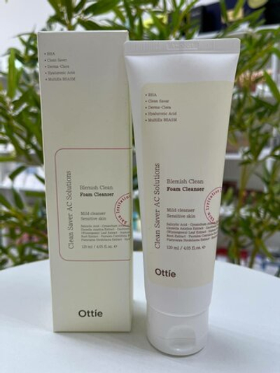 Очищающая пенка для проблемной кожи лица Ottie, Blemish Clean Foam Cleanser 120мл