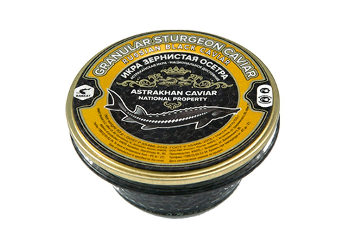 Икра черная осетровая Астрахань, 56.8г