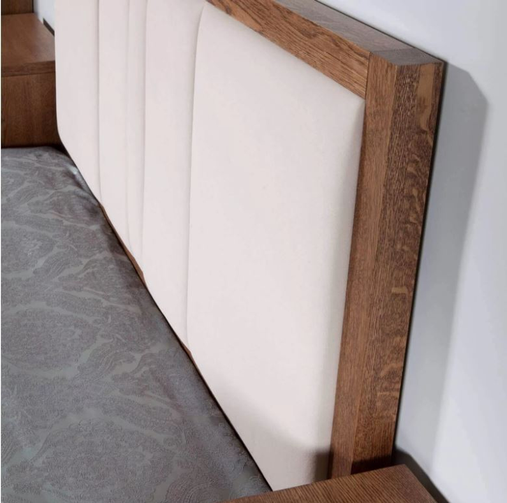 АСПЕН Кровать ГМ 8224-10/дуб (АНТРАЦИТ/ТАБАК)