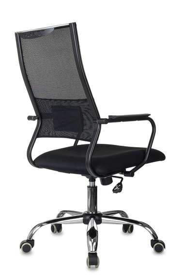 Кресло руководителя Бюрократ CH Balance SL черный Elastic-102 сетка/ткань крестов. металл хром