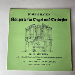 Винтажная виниловая пластинка LP Joseph Haydn Йозеф Гайдн, Karl Maureen, Konzerte fur Orgel und Orchester Nr. 1-3 (Германия 1977)