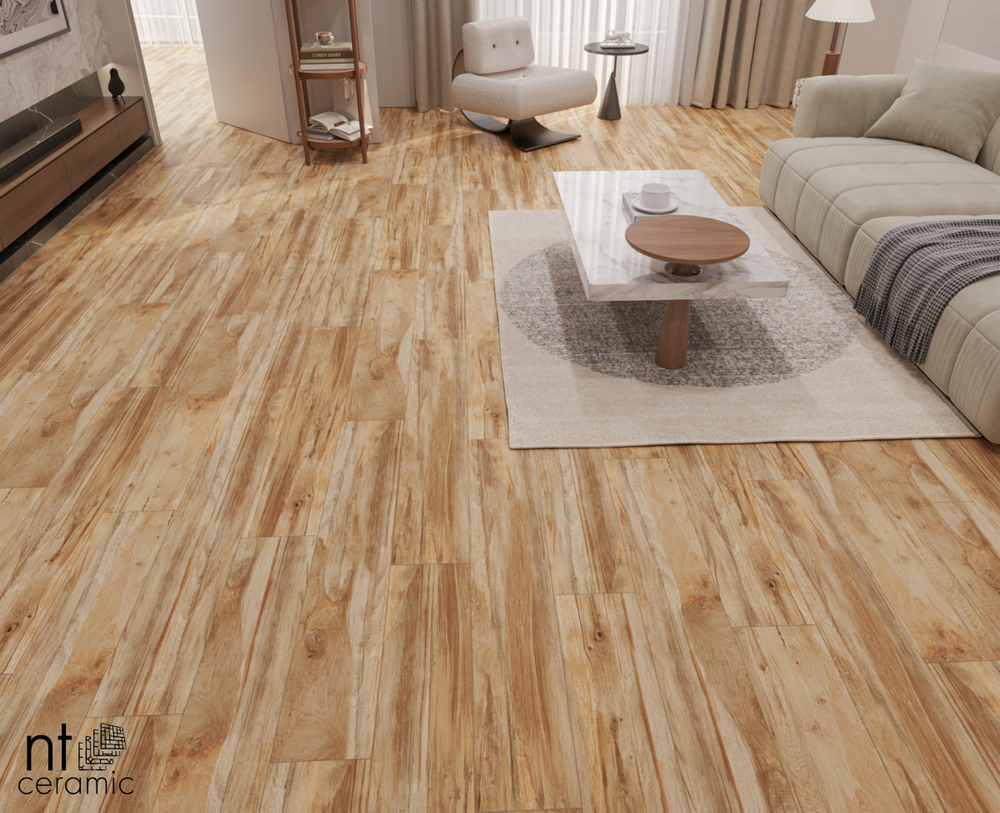 NT CERAMIC. Керамогранит Wood Grand Natural NTT93107M 200*1200*10мм матовая