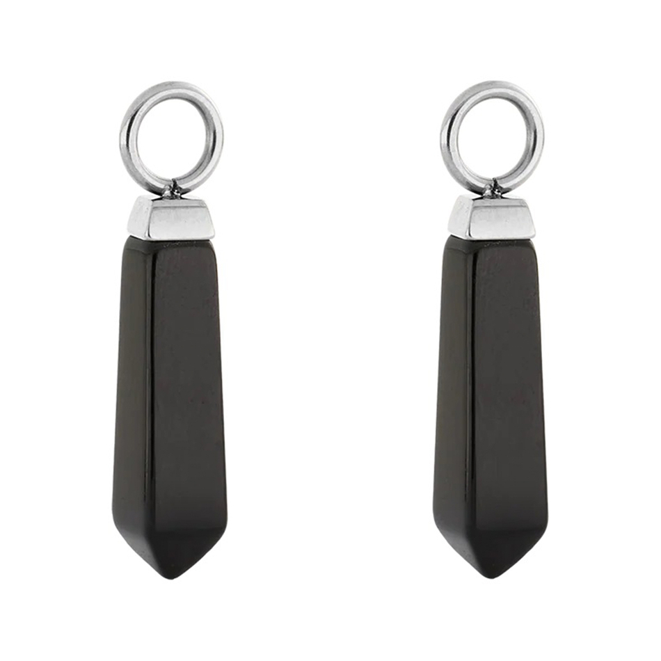 Подвеска на серьгу Coeur de Lion Silver-Black 0051/44-1317