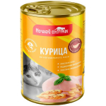 Курица в соусе консервы для кошек Ночной охотник 415 гр