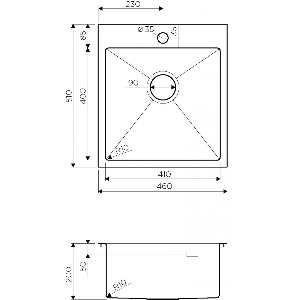 Кухонная мойка Omoikiri Akisame 46-LG
