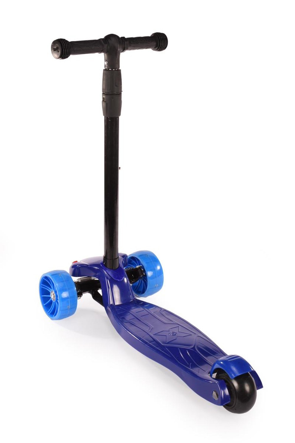 Самокат 3-х колесный, свет, звук, 1 (синий)