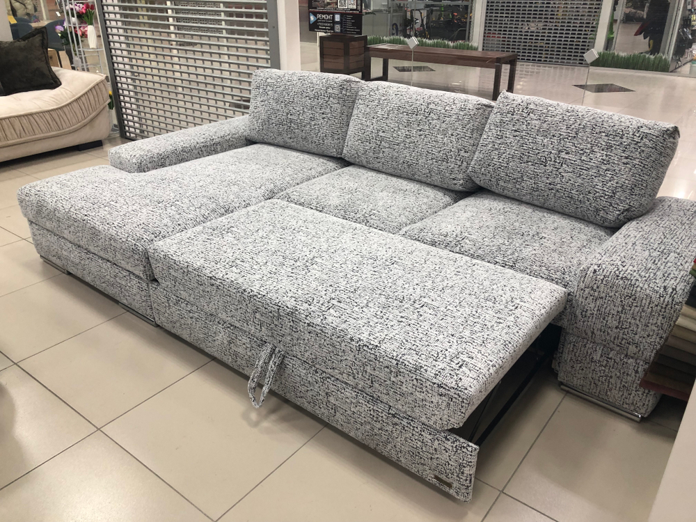Супермягкий утопающий трендовый угловой диван