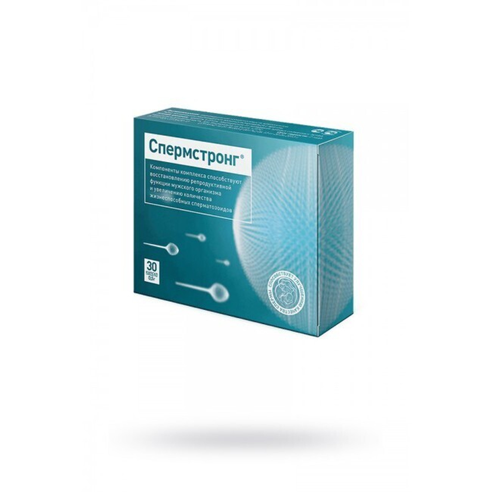 Капсулы для улучшения качества спермы СпермСтронг (30 капсул) (Цвет: белый)