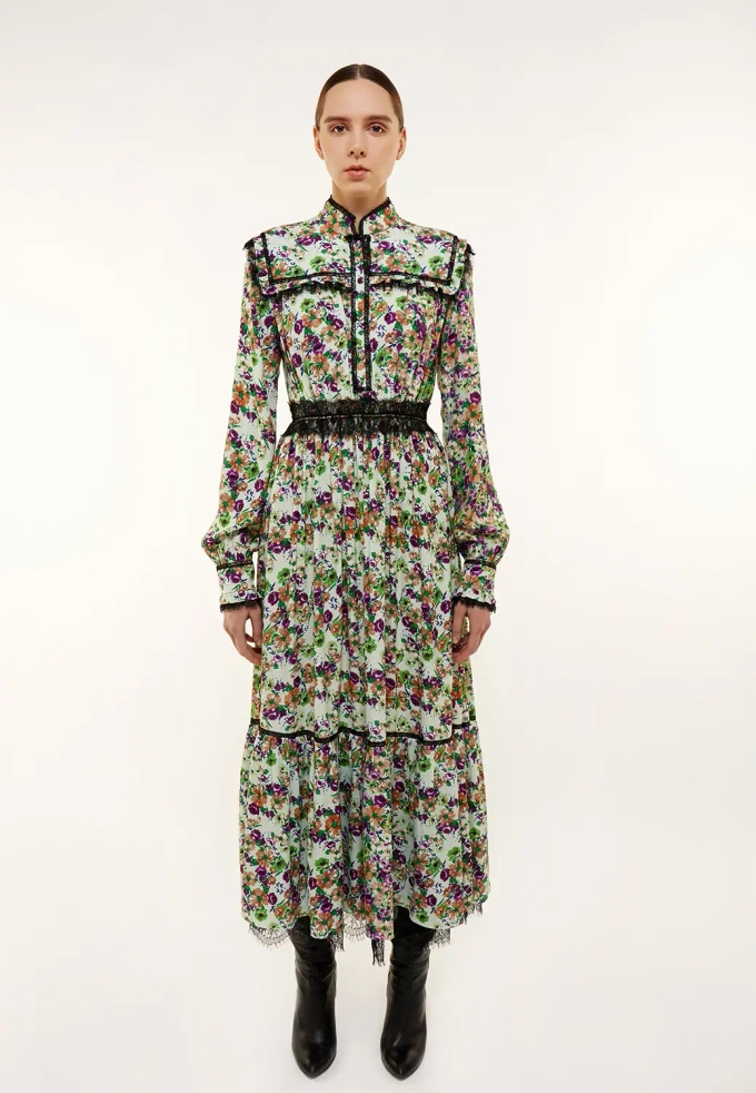 Платье «Галина», зеленый