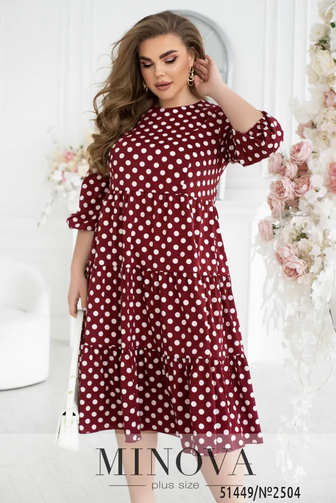 Платье 2504-бордо Minova