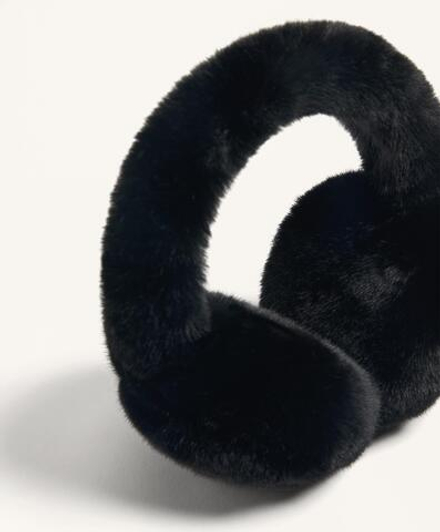 Oysho Наушники из искусственной шерсти, черный
