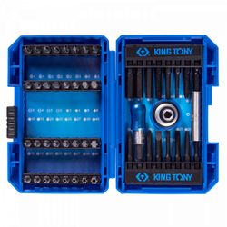 KING TONY (1048MR) Набор вставок (бит) 1/4", PH, PZ, HEX, TORX, SLOTTED, 49 предметов