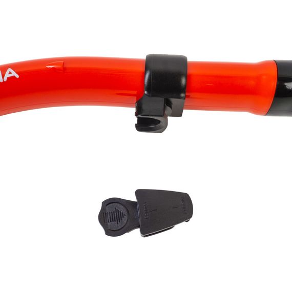 Трубка Scorpena K4 c двумя клапанами красная