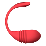 Красное силиконовое фрикционное виброяйцо 20,3см Lovense Vulse Smart Pulsing Egg Vibrator Red LE-35