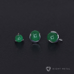 Ball 3-Prongs 3мм/4мм/5мм Green Jade