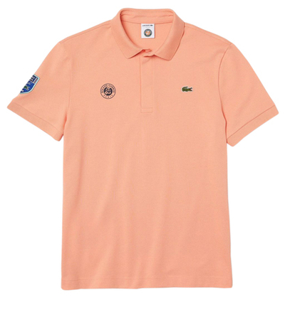 Мужское теннисное поло Lacoste Roland Garros Men Polo - coral