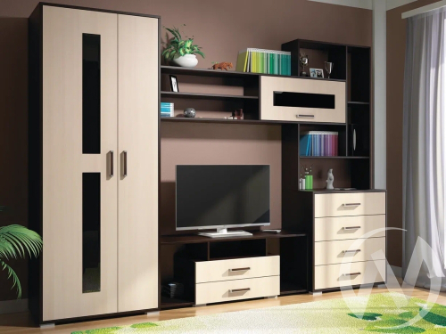 Гостиная ЕВРОПА-1 (венге/дуб молочный)