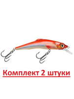 Воблер Минноу RONIN 89mm, цвет 048 (окунь), 1 штука