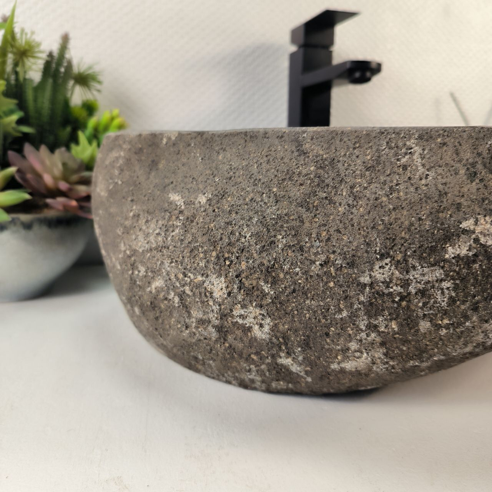 Каменная раковина из речного камня RS-05274 (54*42*15) 0862 из натурального камня
