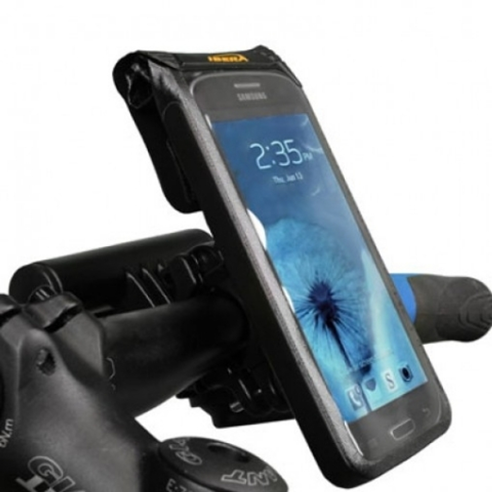 Чехол белый влагозащитный на руль для 4,5"-5"  HTC One X, HTC Butterfly, Samsung S3. с креплением нI