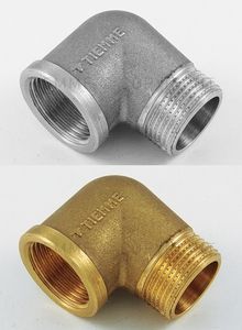 Угольники Tiemme НР/ВР латунные резьбовые