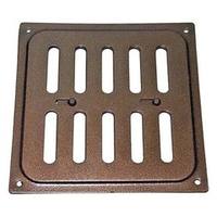 Решетка металлическая регулируемая 155х155 мм медного цвета