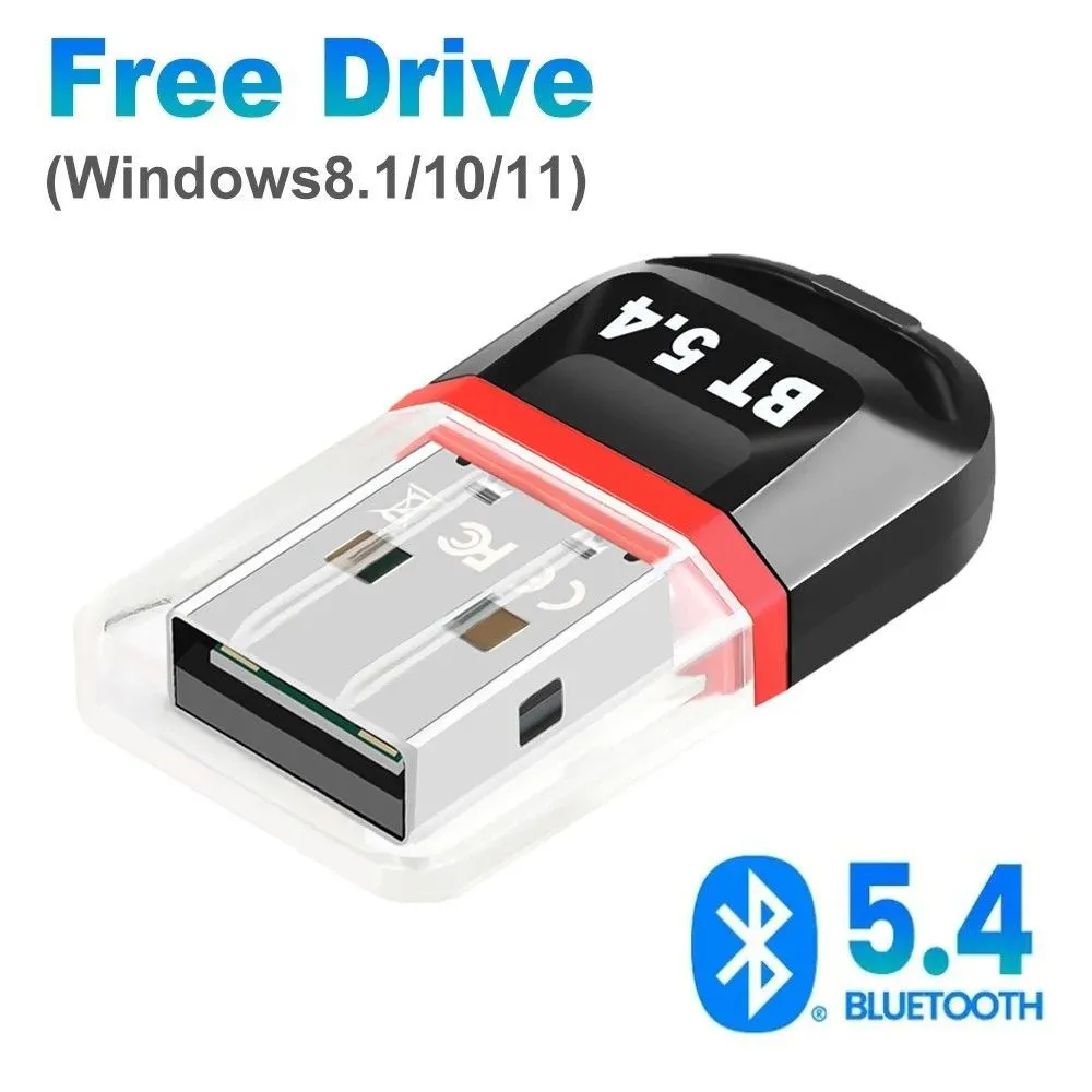 USB Bluetooth 5.4 5.3 5.1Адаптер ключа для динамика ПК Беспроводная мышь Музыкальный аудио ресивер Передатчик