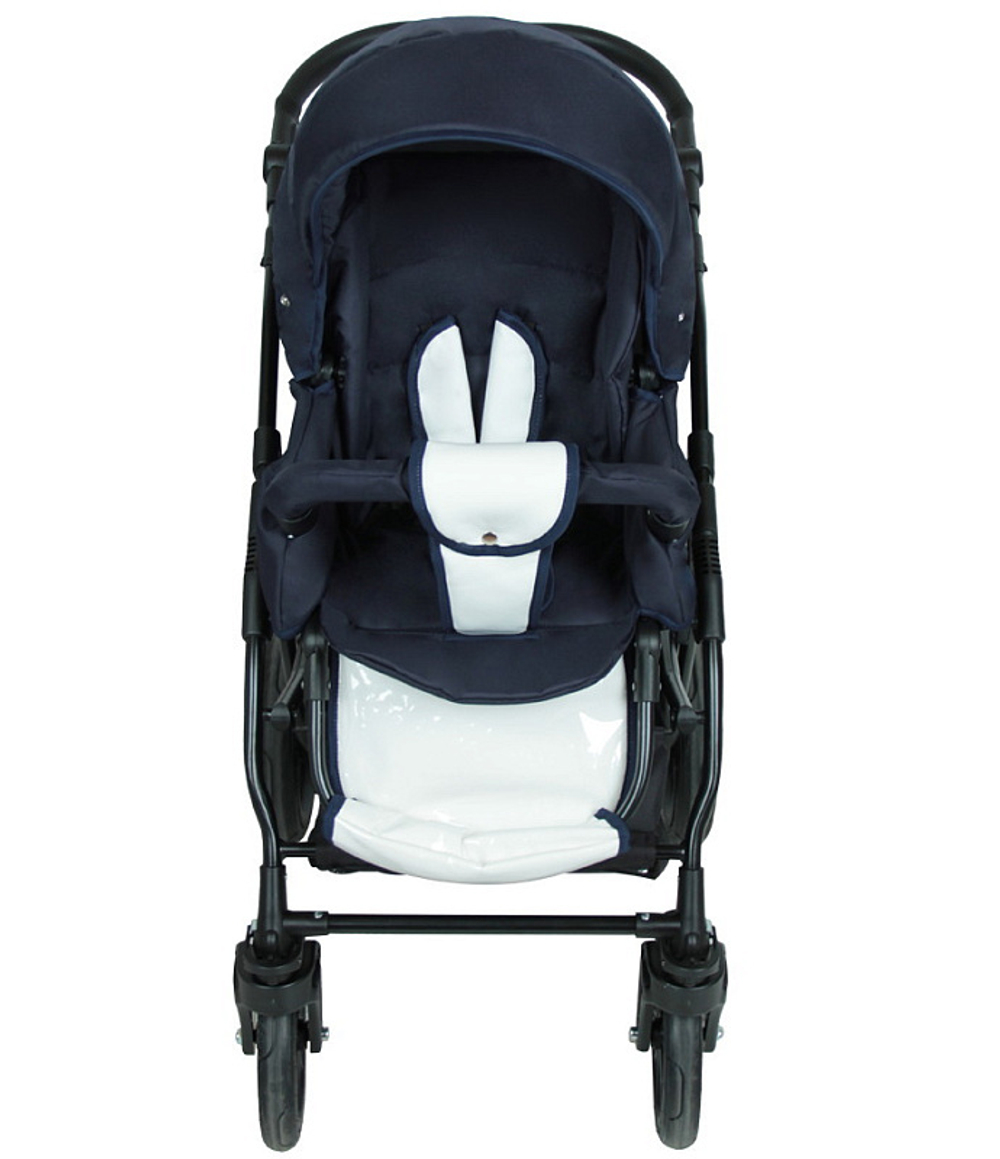Детская коляска Alis Alvaro 2 в 1 Al 07 т.синий+белая кожа