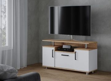 Тумба-ТВ 003 (С) дуб крафт золотой / белый