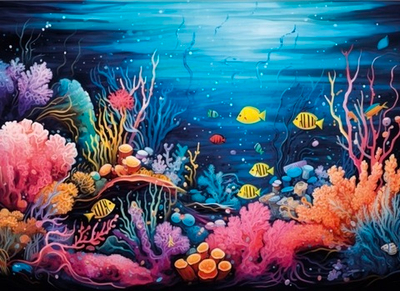 ПОДВОДНЫЙ МИР фон неопреновый