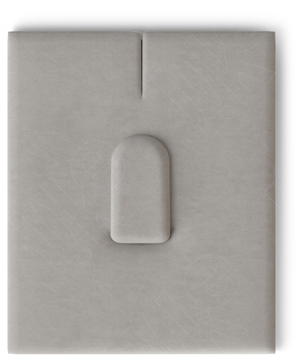 Вкладыш 09/наклонный/для кольца/язычок/прорезь для нитки