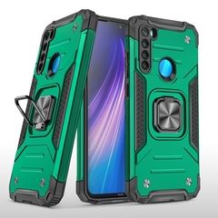 Противоударный чехол Strong Armour Case с кольцом для Xiaomi Redmi Note 8 (Зеленый)