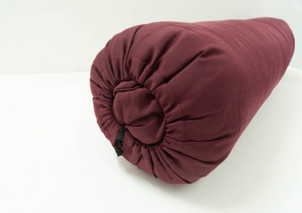 Болстер для йоги Айенгара шерстяной с хлопковым чехлом 75см Рамайога