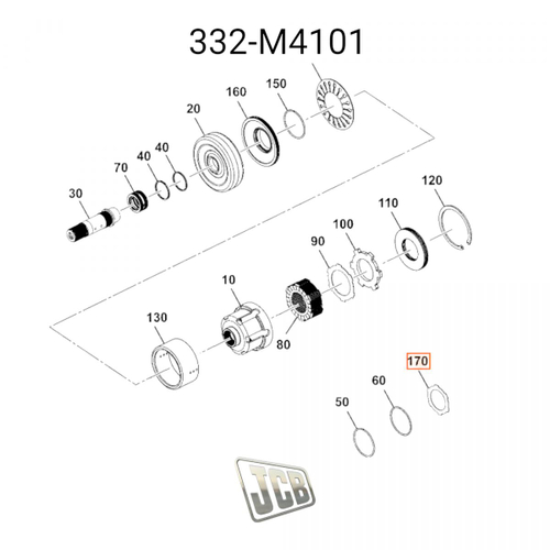 Шайба КПП JCB 332/M4101