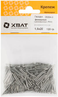 Гвозди финишные оцинкованные (РМ3) 1,6 х 20 (фасовка 120 гр.)