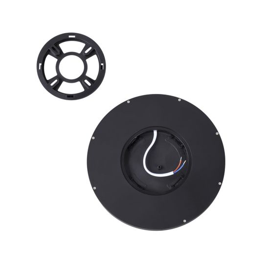 7660/18L MITRA LED SN 087 Светильник пластик/белый/черный LED 18Вт 3000/4000K D230 IP40 ALFA BLACK