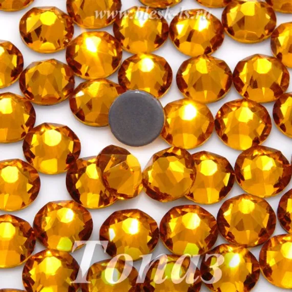 Стразы Solvo горячей фиксации, Топаз