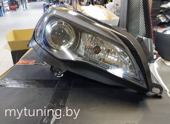 Передние фары TUBE LIGHT BLACK для Opel Astra J