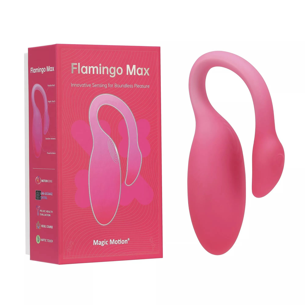 Розовый вибратор Magic Motion Flamingo Max (Цвет: розовый)