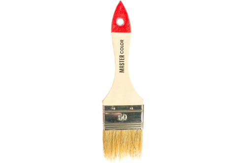 Кисть флейцевая натур щетина 55% топс лакировручка ширина 50 мм MASTER COLOR 30-0013