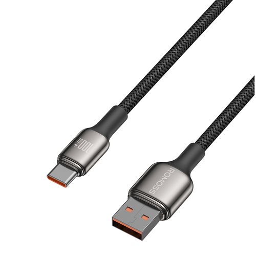 Кабель USB - Type C 100W Romoss  CB303A 2 метра Black