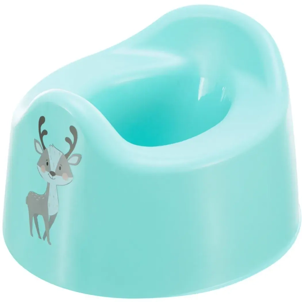 Горшок детский с декором 27,5*25,4*17см зеленый