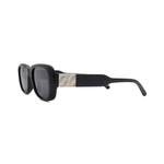 Очки Genex Sunglasses 696 c.005 прямоугольные черные с серебром
