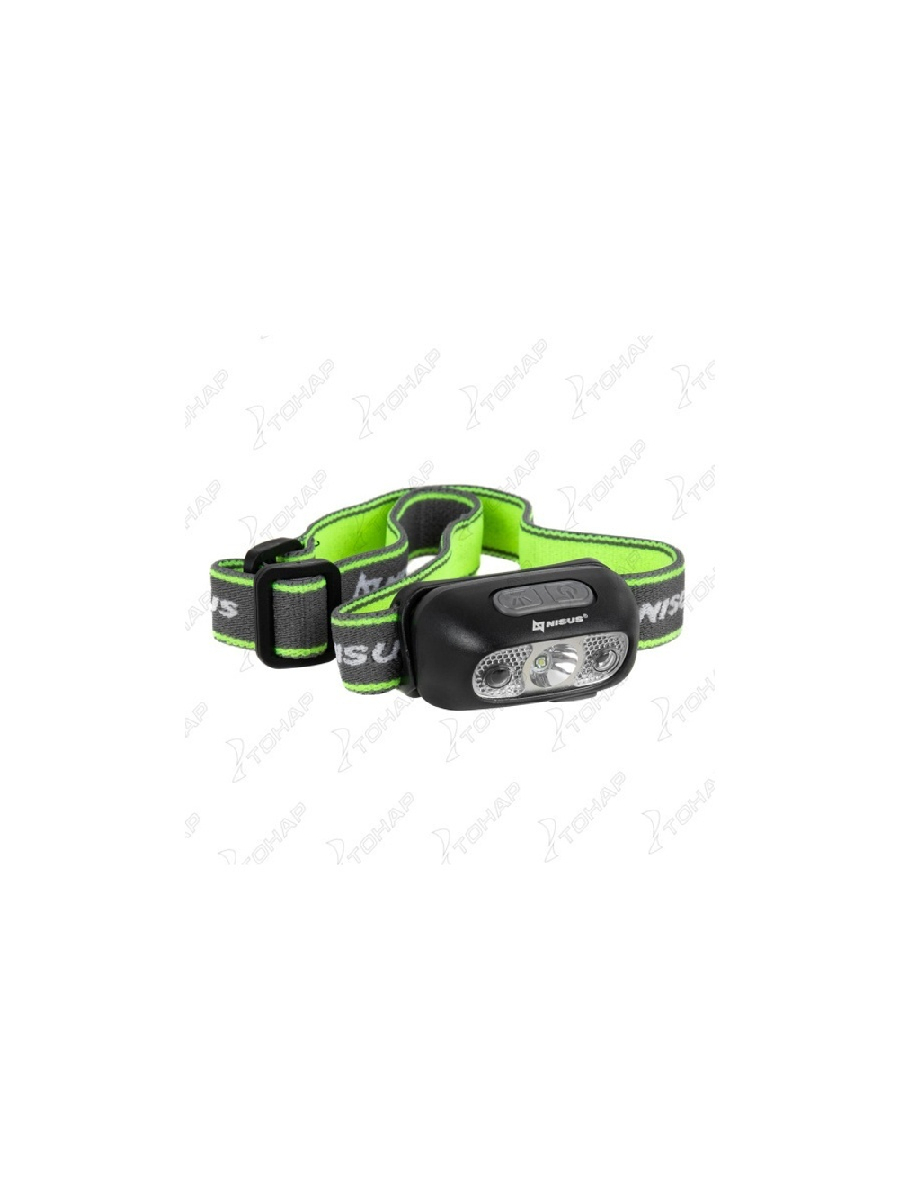 Фонарь налобный NISUS 3056S, сенсорный 120 LM, IPX4, USB 3056S