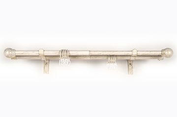 Карниз 2  рядн металл телескоп. Магеллан 1,6-3,0 Слоновая кость/Болонья