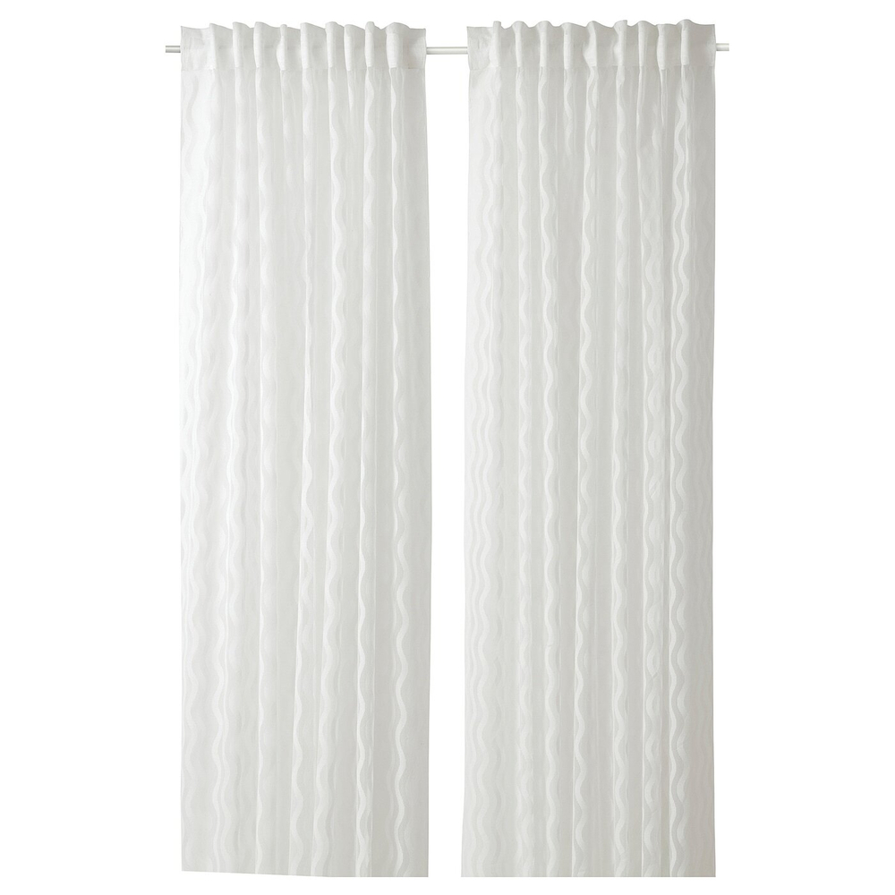 IKEA SOTSTÄVMAL  (ИКЕА СОТСТÄВМАЛ)  -  Шторы, 2 шт, на ленте/белые, 145x300 см