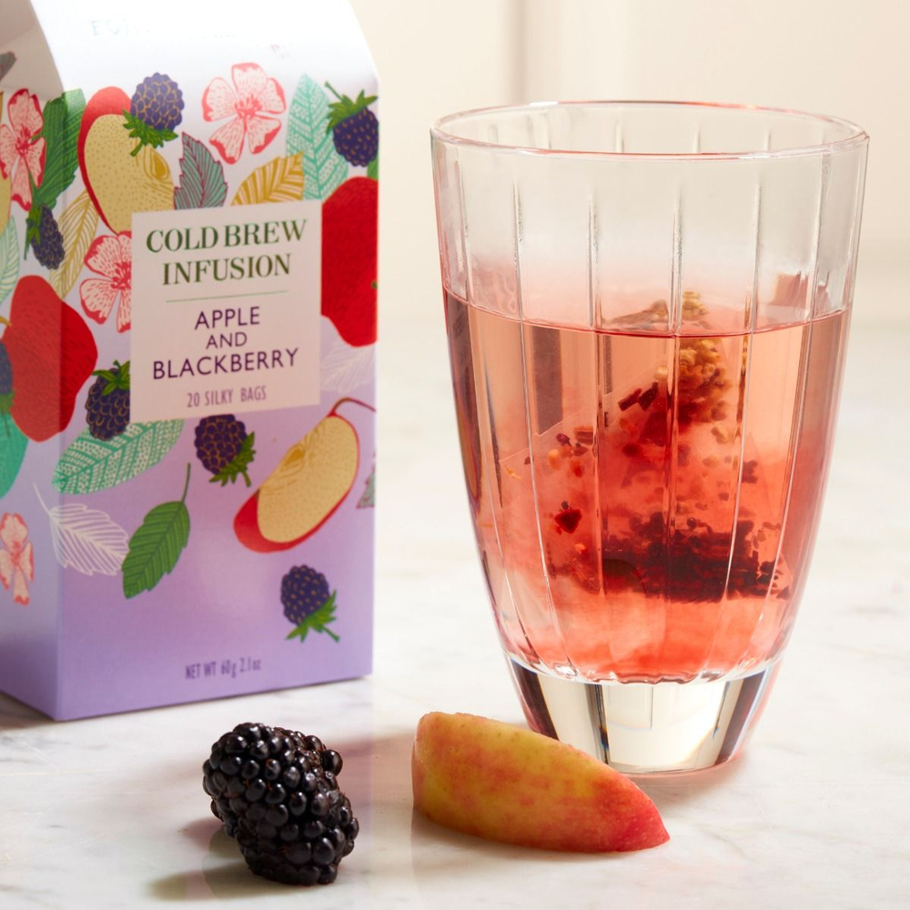 Fortnum&Mason Холодный чайный настой с яблоком и ежевикой Apple & Blackberry Cold Brew Infusion, 20 пакетиков, 60 г