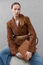 ТОНКИЙ РЕМЕНЬ С ЗАМОЧКОМ LATTE