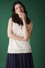 Топ из кружевного шитья "Морозные узоры"